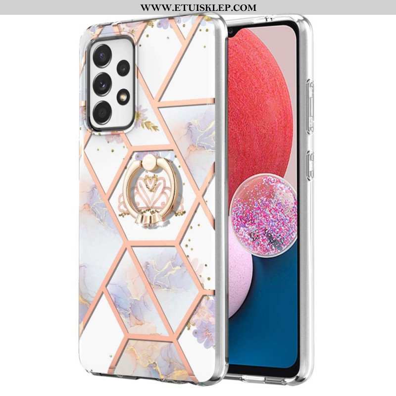 Etui do Samsung Galaxy A13 Kwiaty Wspornika Pierścieniowego